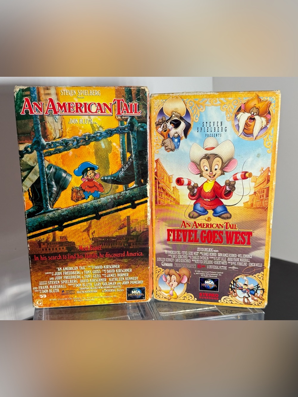 An American Tail: Fievel Goes West VHS - Colorful Animated Adventure